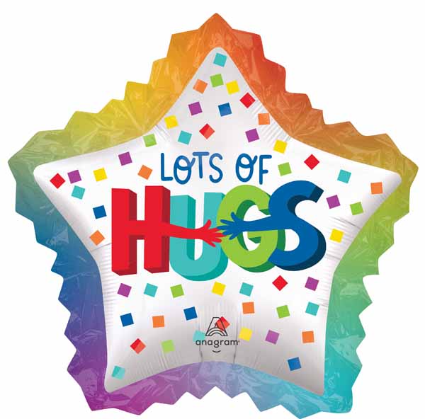 Lots of Hugs 34-Inch Shaped Foil Balloon