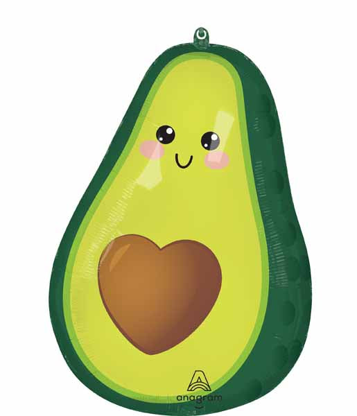 Food Friends Avocado 24-Inch Shaped Foil Balloon