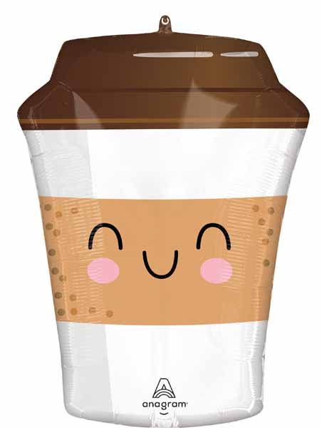 Coffee To Go 21-Inch Shaped Foil Balloon