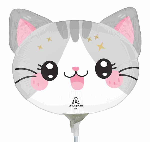 Kawaii Kitty Mini Shape Foil Balloon