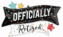 38-Inch Retirement Shaped Foil Balloon