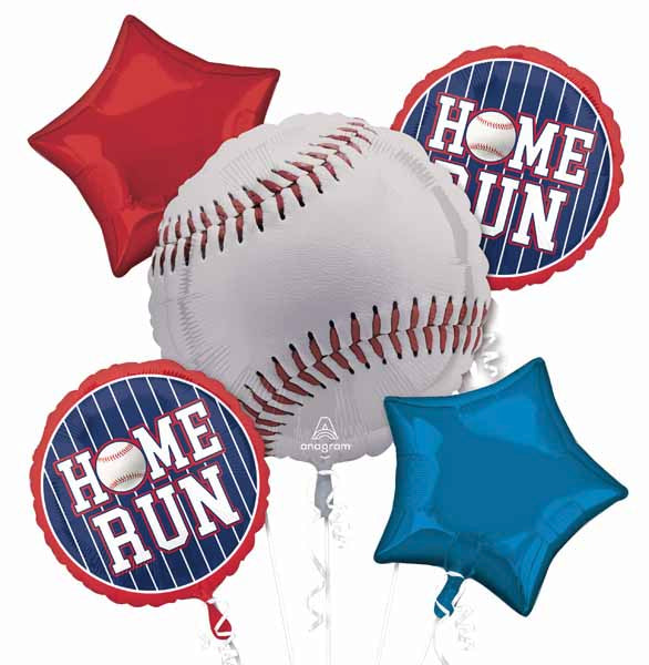 Baseball Foil Balloon Bouquet