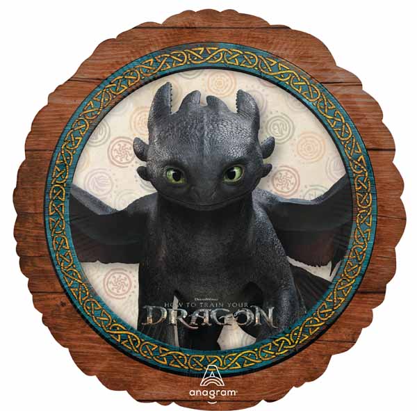 How to Train Your Dragon 18-Inch Round Foil Balloon