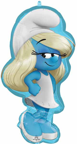 The Smurfs Smurfette Shaped Foil Balloon, 33 Inch