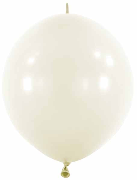 Anagram Frosty White 6-Inch Link Latex Balloons, 100 Pack