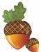 Welcome Fall Acorns 33-Inch Foil Balloon
