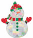 Shimmering Snowman 31-Inch Holographic Foil Balloon