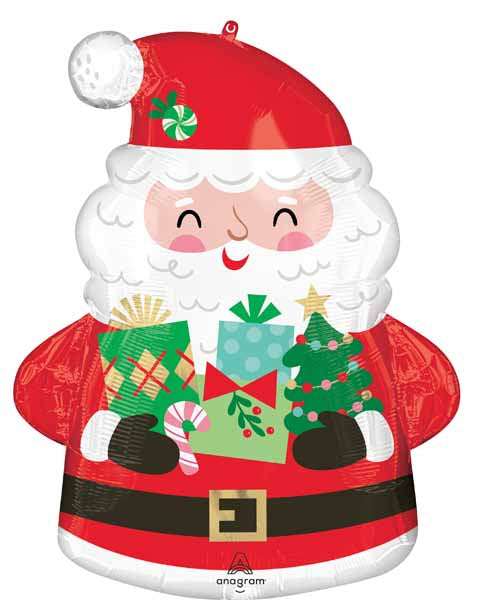 Jolly Old Santa 25-Inch Shaped Foil Balloon