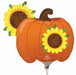 Pumpkin & Sunflowers Mini Shape Foil Balloon