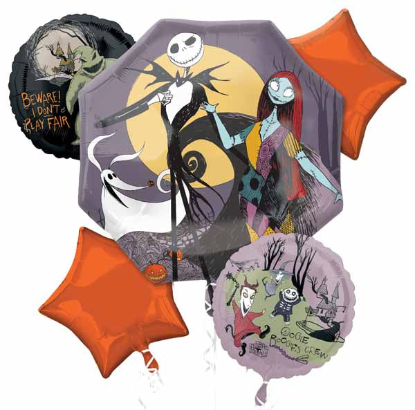 The Nightmare Before Christmas Foil Balloon Bouquet