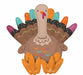 Give Thanks Turkey Sitter Foil Balloon, 21 Inch