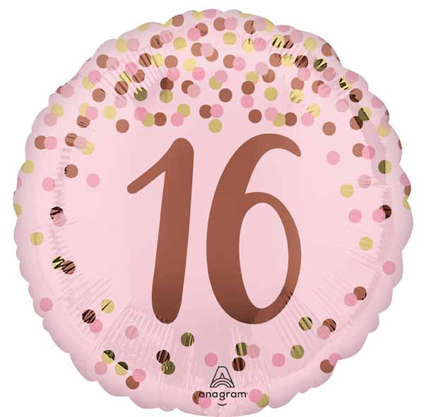 Pretty Pink 16 Round Foil Balloon, 18 Inch