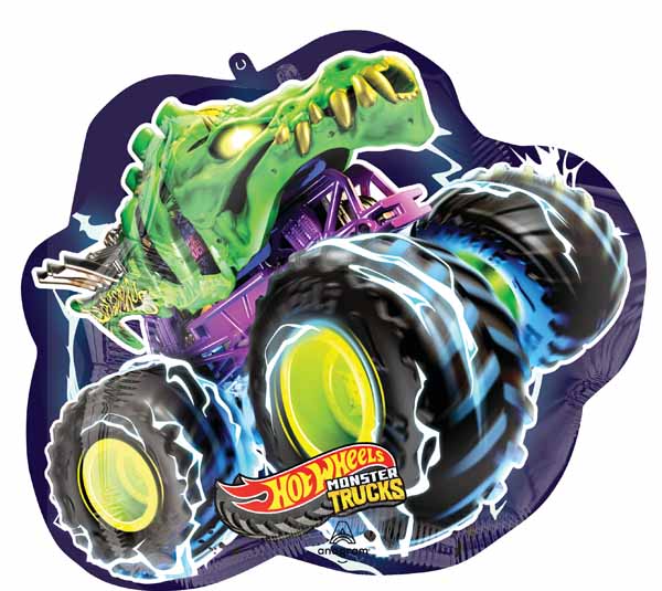 Hot Wheels Truck Shaped Foil Balloon, 23 Inch