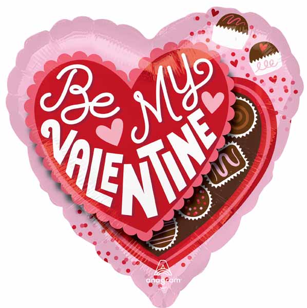 Be My Valentine 18" Heart Foil Balloon
