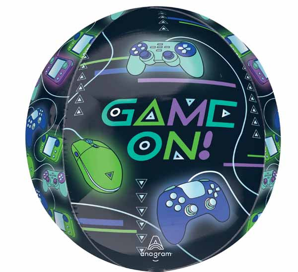 Game On 16" Orbz Foil Balloon