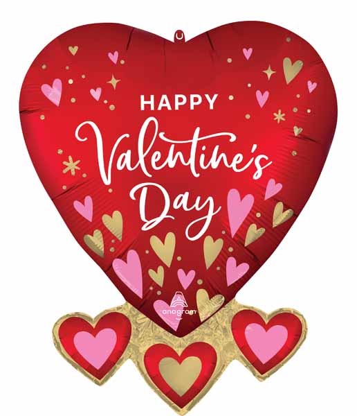 Heartfelt Elegance 27" Valentine's Day Foil Balloon