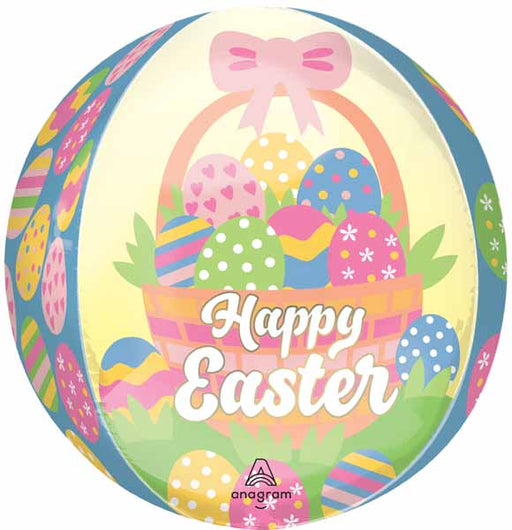 Easter Egg Basket 16-Inch Orbz Foil Balloon