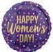 Happy Women's Day 18" Round Foil Balloon