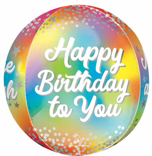 Birthday Glitz 16" Orbz XL Foil Balloon