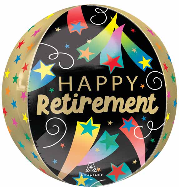 Happy Retirement 16" Orbz Foil Balloon