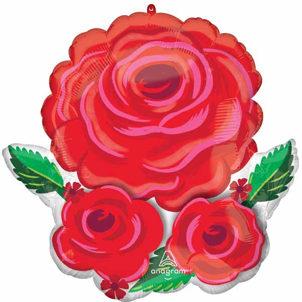 Rose Radiance 18-Inch Foil Balloon