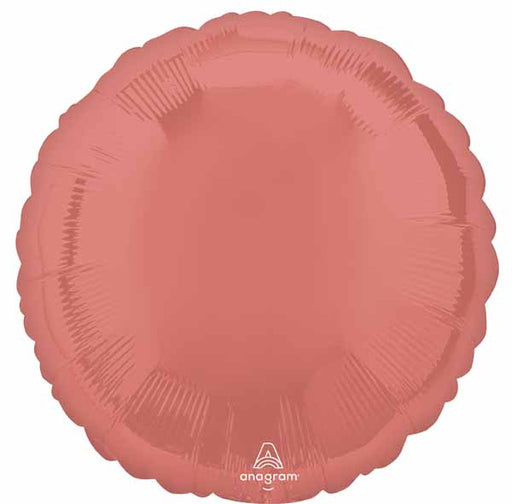18 Inch Coral Round Foil Balloon