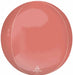 Coral 16-Inch Orbz Foil Balloon