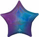 Blue Aura Stardust 19" Holographic Star Foil Balloon
