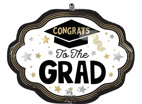 Congrats to the Grad 24-Inch Foil Balloon