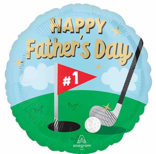 Tee-rific Dad 18" Round Foil Father's Day Balloon
