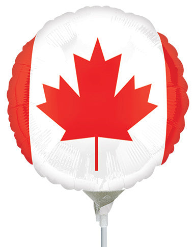 Canada Flag 9-Inch Round Foil Balloon