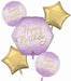 Lavender Luxe Happy Birthday Foil Balloon Bouquet