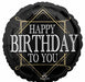 Prime of Life Happy Birthday 18-Inch Round Foil Balloon