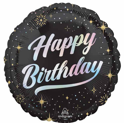 Sparkling Birthday 18-Inch Round Foil Balloon