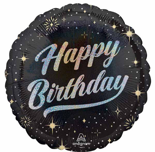 Sparkling Happy Birthday 28 Inch Jumbo Foil Balloon
