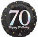 Sparkling 70 Happy Birthday Round Foil Balloon, 18 Inch