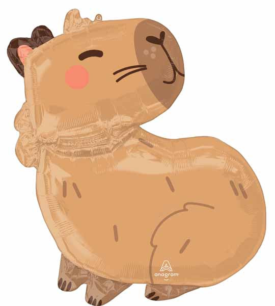 Capybara Craze 24" Shaped Foil Balloon