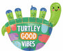Turtle Get Well Foil Balloon, 27 Inch
