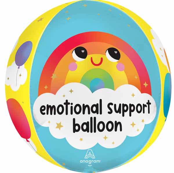 Emotional Support 16-Inch Orbz Foil Balloon