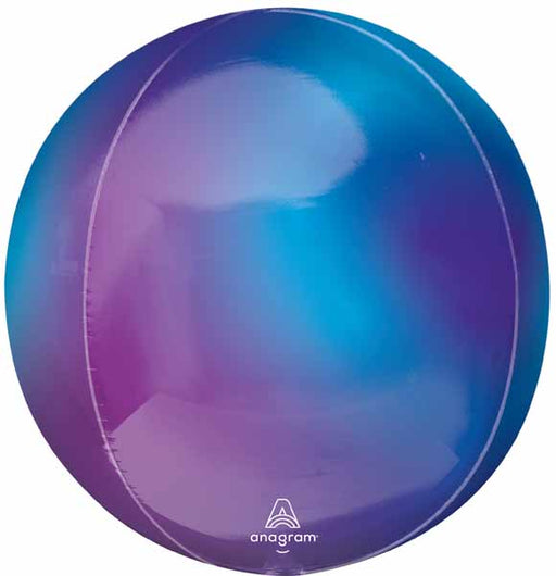 Blue Aura Stardust 16" Orbz Foil Balloon