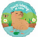 Capybara Craze 18-Inch Round Foil Balloon