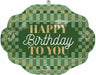 Stylish Sage Happy Birthday Foil Balloon, 23 Inch