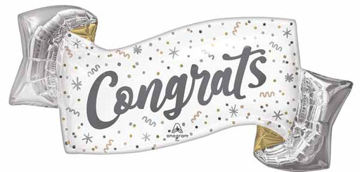 Elegant Congrats 39" Shaped Foil Balloon