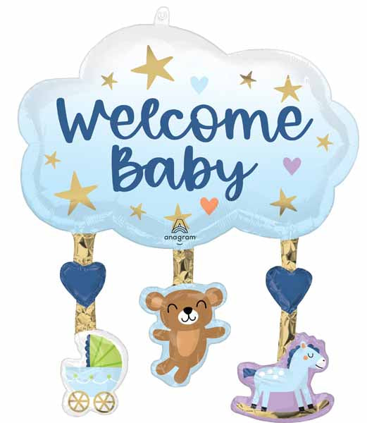 Tiny Treasures Boy 29" Shaped Foil Balloon