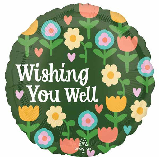 Healing Blooms 28" Jumbo Round Get Well Foil Balloon