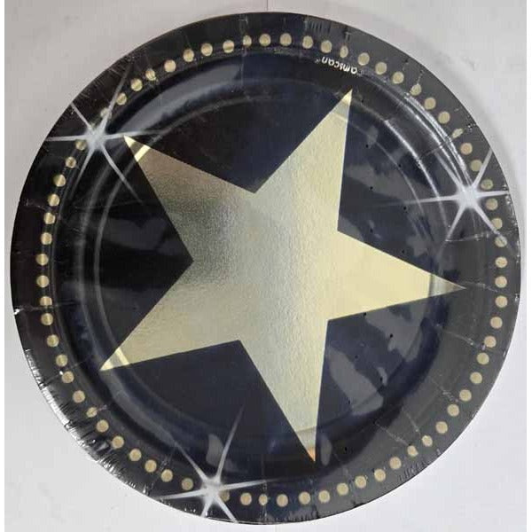 Star Attraction 7-Inch Party Plates, 8 Pack