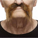 Medium Brown Costume Moustache, 10 x 11 cm