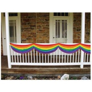 Rainbow Fabric Bunting, 5 ft 10 in