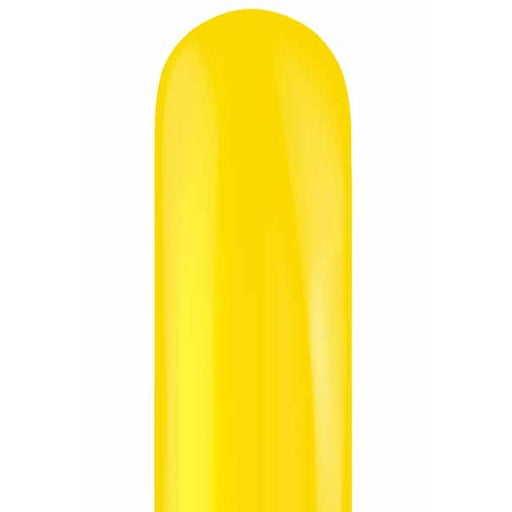 TUFTEX 260 Standard Yellow Latex Twisting Balloons, 50 Pack