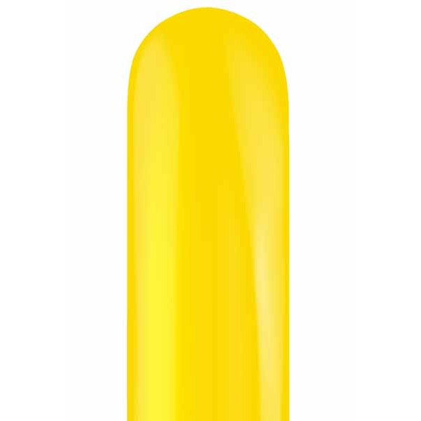 TUFTEX 260 Standard Yellow Latex Twisting Balloons, 50 Pack